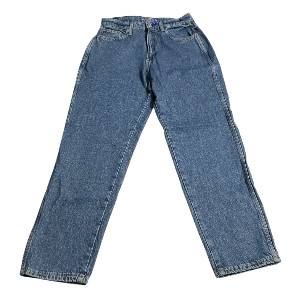 Arizona Jeans Womens Junior Size 11 Highest Rise Semi Relaxed Tapered Mom Jeans